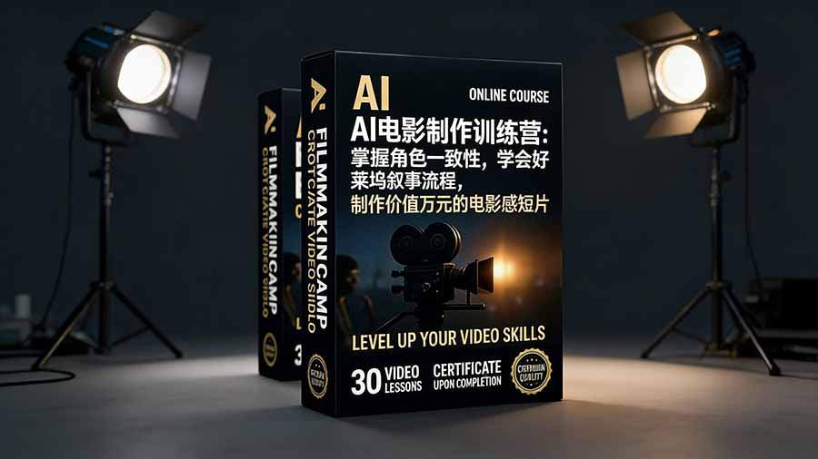 （17223期）AI电影制作训练营：掌握角色一致性，学会好莱坞叙事流程，制作价值万元的电影感短片瀚萌资源网-网赚网-网赚项目网-虚拟资源网-国学资源网-易学资源网-本站有全网最新网赚项目-易学课程资源-中医课程资源的在线下载网站！瀚萌资源网