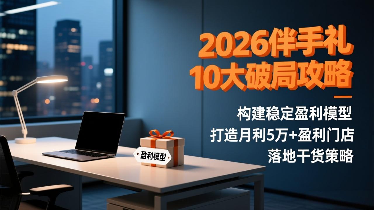 （17191期）2026伴手礼10大破局攻略：构建稳定盈利模型，打造月利5万+盈利门店，落地干货策略瀚萌资源网-网赚网-网赚项目网-虚拟资源网-国学资源网-易学资源网-本站有全网最新网赚项目-易学课程资源-中医课程资源的在线下载网站！瀚萌资源网