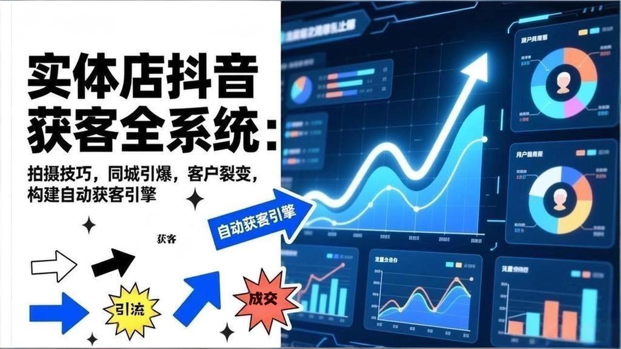 （17090期）2026实体店抖音获客全系统：拍摄技巧，同城引爆，客户裂变，构建自动获客引擎瀚萌资源网-网赚网-网赚项目网-虚拟资源网-国学资源网-易学资源网-本站有全网最新网赚项目-易学课程资源-中医课程资源的在线下载网站！瀚萌资源网