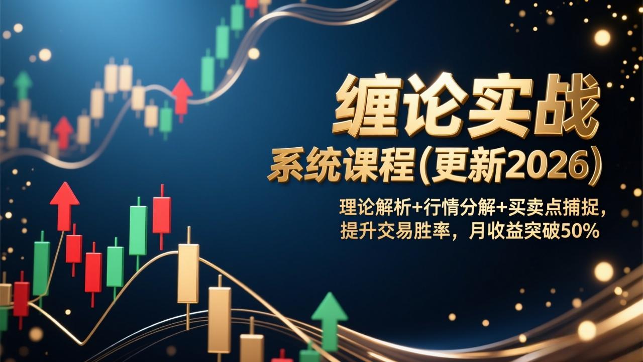 （17136期）缠论实战系统课程(更新2026)，理论解析+行情分解+买卖点捕捉，提升交易胜率，月收益突破50%瀚萌资源网-网赚网-网赚项目网-虚拟资源网-国学资源网-易学资源网-本站有全网最新网赚项目-易学课程资源-中医课程资源的在线下载网站！瀚萌资源网