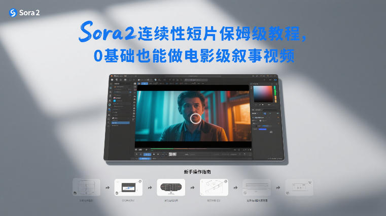 Sora2连续性短片保姆级教程，0基础也能做电影级叙事视频瀚萌资源网-网赚网-网赚项目网-虚拟资源网-国学资源网-易学资源网-本站有全网最新网赚项目-易学课程资源-中医课程资源的在线下载网站！瀚萌资源网