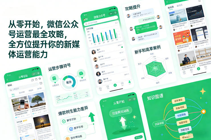 从零开始，微信公众号运营最全攻略，全方位提升你的新媒体运营能力瀚萌资源网-网赚网-网赚项目网-虚拟资源网-国学资源网-易学资源网-本站有全网最新网赚项目-易学课程资源-中医课程资源的在线下载网站！瀚萌资源网