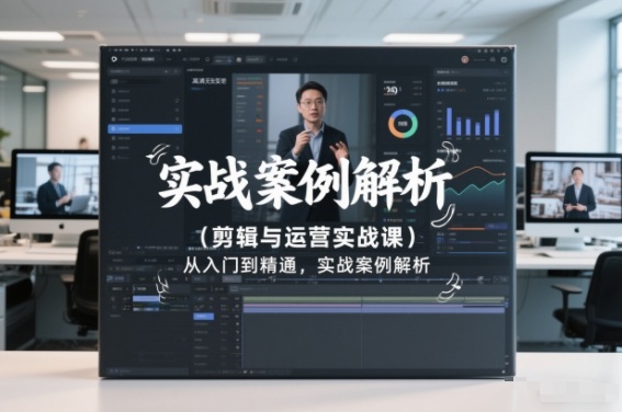 剪辑与运营实战课，从入门到精通，实战案例解析（更新2026）瀚萌资源网-网赚网-网赚项目网-虚拟资源网-国学资源网-易学资源网-本站有全网最新网赚项目-易学课程资源-中医课程资源的在线下载网站！瀚萌资源网