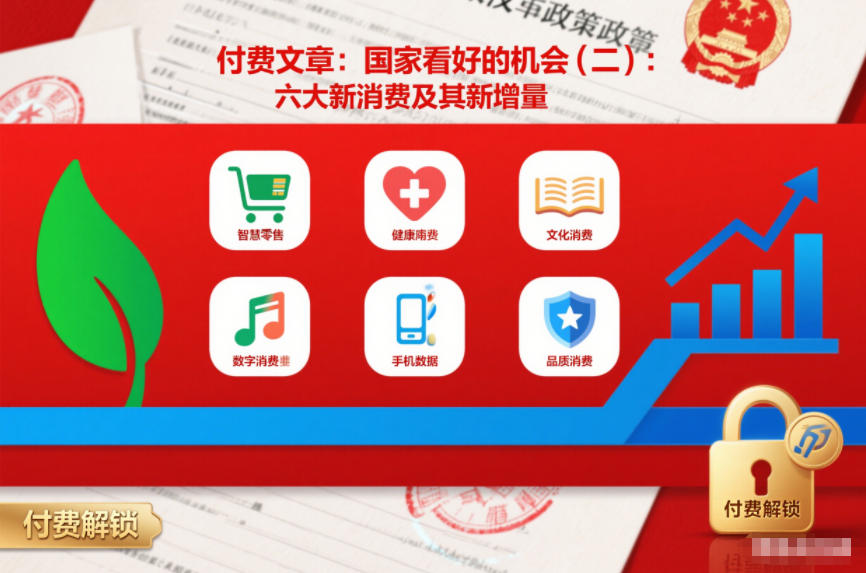 付费文章：国家看好的机会(二)：六大新消费及其新增量瀚萌资源网-网赚网-网赚项目网-虚拟资源网-国学资源网-易学资源网-本站有全网最新网赚项目-易学课程资源-中医课程资源的在线下载网站！瀚萌资源网