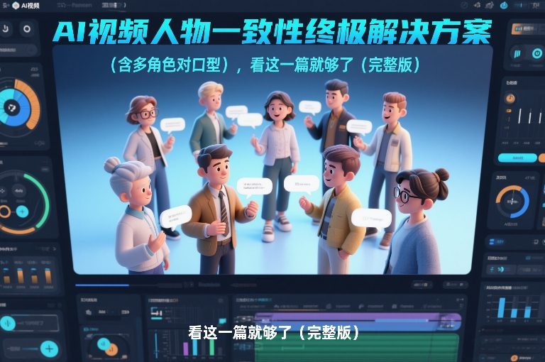 AI视频人物一致性终极解决方案（含多角色对口型），看这一篇就够了（完整版）瀚萌资源网-网赚网-网赚项目网-虚拟资源网-国学资源网-易学资源网-本站有全网最新网赚项目-易学课程资源-中医课程资源的在线下载网站！瀚萌资源网