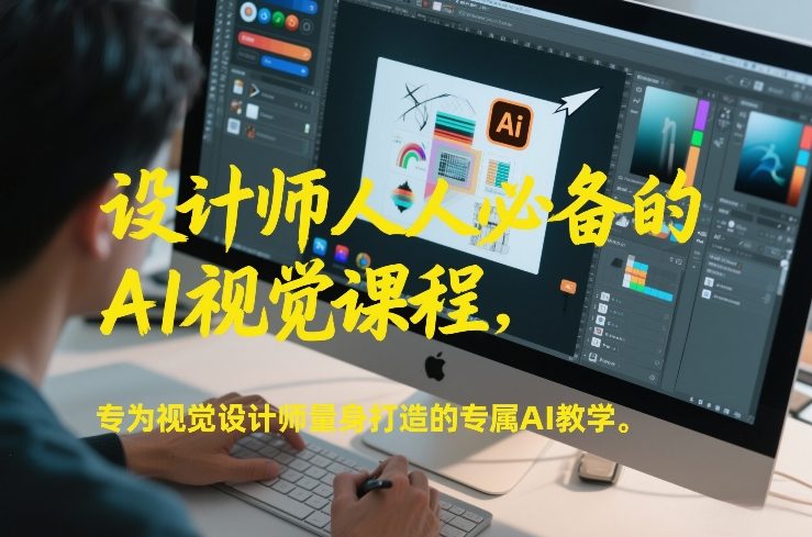 设计师人人必备的AI视觉课程，专为视觉设计师量身打造的专属AI教学瀚萌资源网-网赚网-网赚项目网-虚拟资源网-国学资源网-易学资源网-本站有全网最新网赚项目-易学课程资源-中医课程资源的在线下载网站！瀚萌资源网
