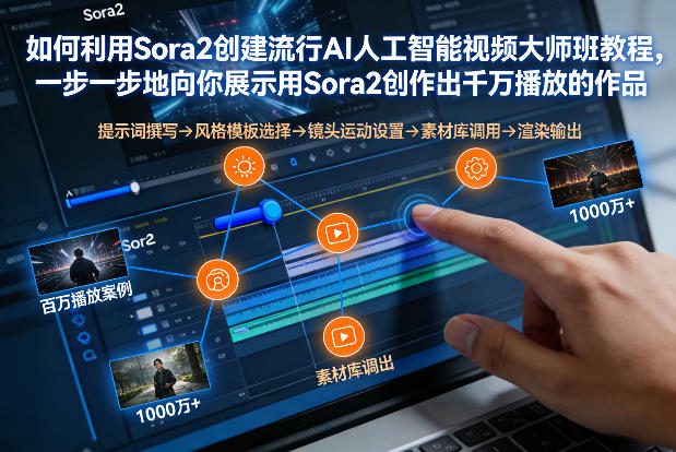 如何利用Sora2创建流行AI人工智能视频大师班，一步一步地向你展示用Sora2创作出千万播放的作品瀚萌资源网-网赚网-网赚项目网-虚拟资源网-国学资源网-易学资源网-本站有全网最新网赚项目-易学课程资源-中医课程资源的在线下载网站！瀚萌资源网