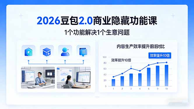 （17452期）2026豆包2.0商业隐藏功能课，1个功能解决1个生意问题，内容生产效率提升10倍瀚萌资源网-网赚网-网赚项目网-虚拟资源网-国学资源网-易学资源网-本站有全网最新网赚项目-易学课程资源-中医课程资源的在线下载网站！瀚萌资源网