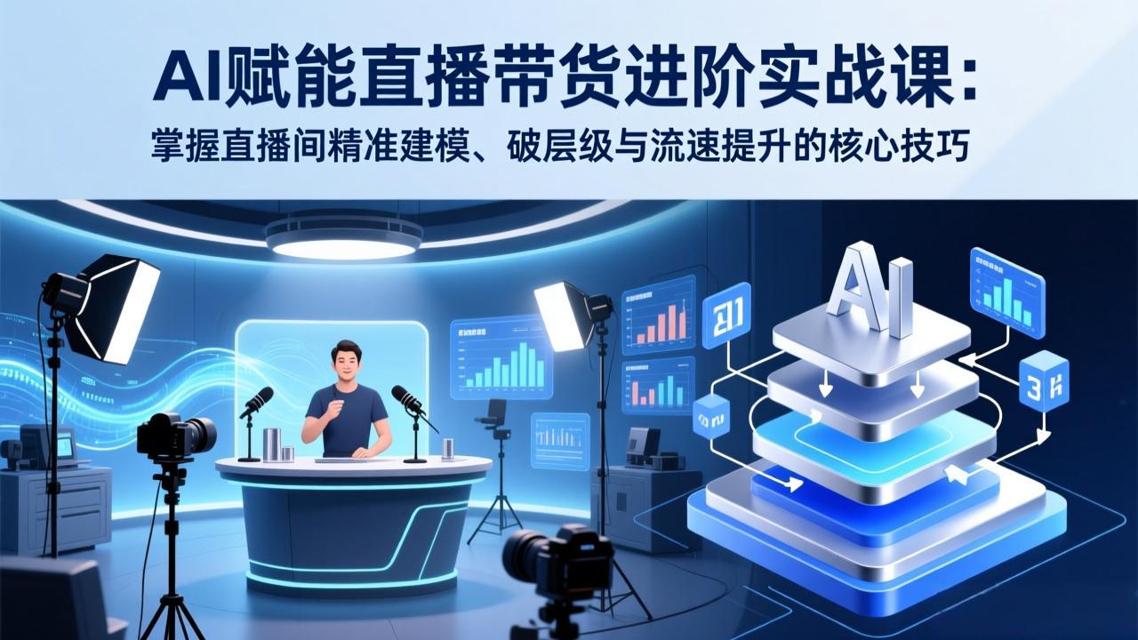 （17405期）AI赋能直播带货进阶实战课：掌握直播间精准建模、破层级与流速提升的核心技巧瀚萌资源网-网赚网-网赚项目网-虚拟资源网-国学资源网-易学资源网-本站有全网最新网赚项目-易学课程资源-中医课程资源的在线下载网站！瀚萌资源网