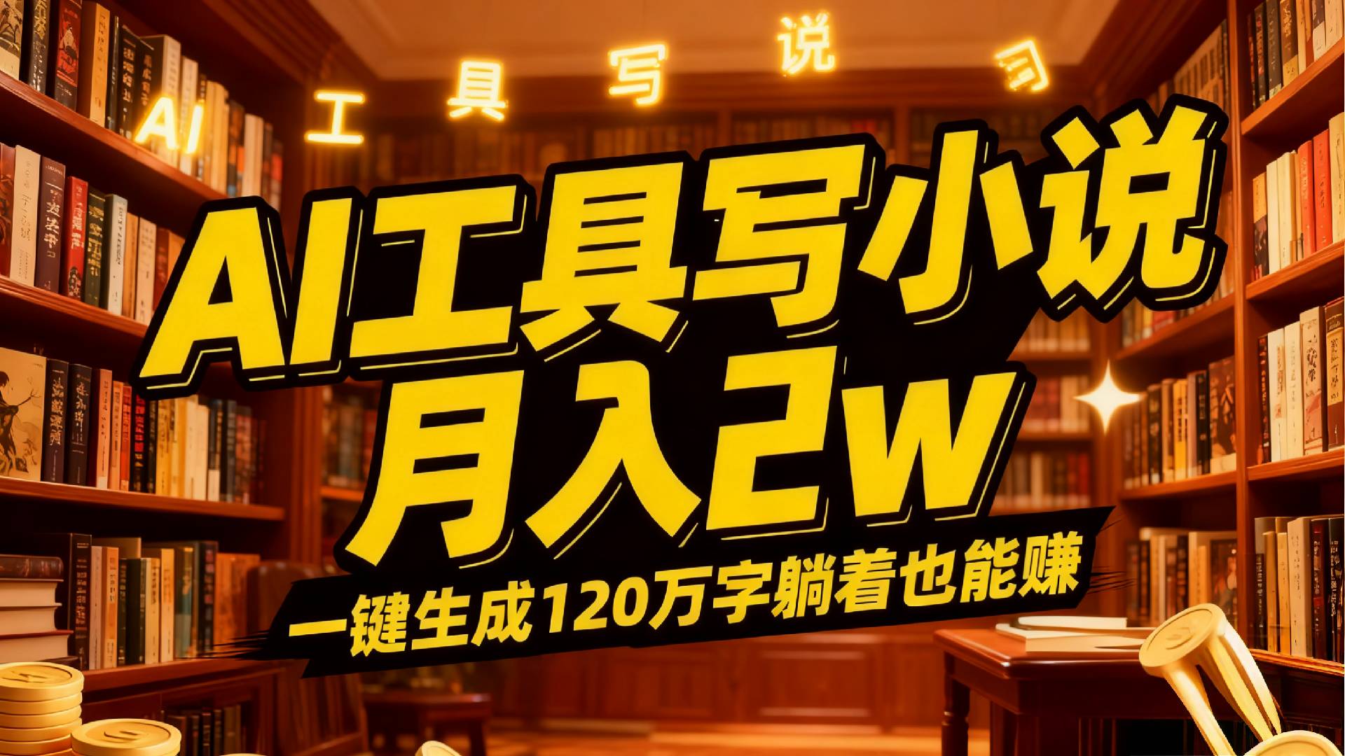 2026年AI工具写小说,一键生成120万字，躺着也能赚，月入2w+瀚萌资源网-网赚网-网赚项目网-虚拟资源网-国学资源网-易学资源网-本站有全网最新网赚项目-易学课程资源-中医课程资源的在线下载网站！瀚萌资源网