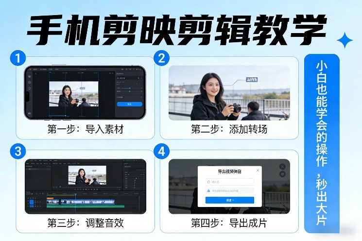 手机剪映剪辑教学，小白也能学会的操作，秒出大片瀚萌资源网-网赚网-网赚项目网-虚拟资源网-国学资源网-易学资源网-本站有全网最新网赚项目-易学课程资源-中医课程资源的在线下载网站！瀚萌资源网