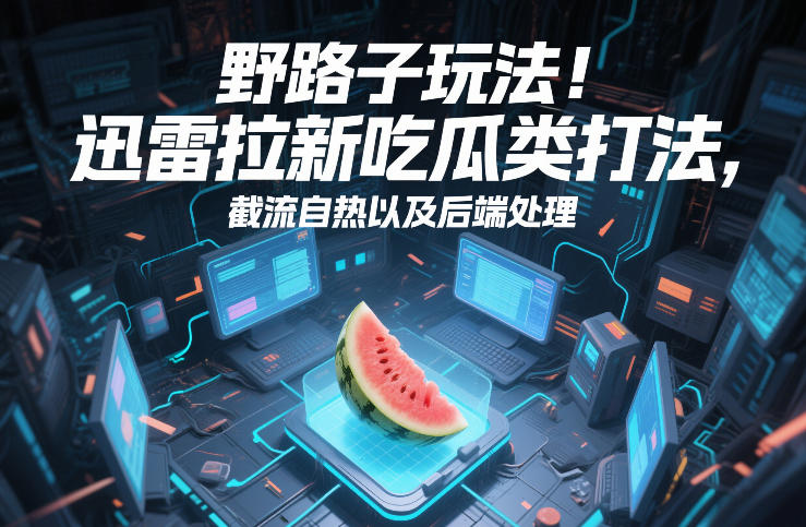 野路子玩法！迅雷拉新吃瓜类打法，截流自热以及后端处理瀚萌资源网-网赚网-网赚项目网-虚拟资源网-国学资源网-易学资源网-本站有全网最新网赚项目-易学课程资源-中医课程资源的在线下载网站！瀚萌资源网