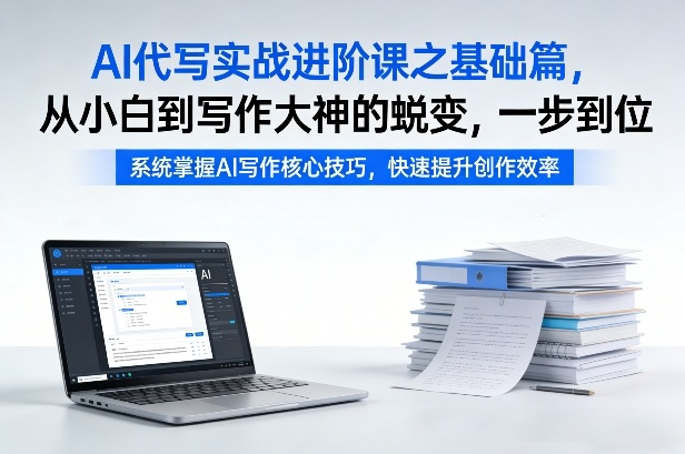 AI代写实战进阶课之基础篇，从小白到写作大神的蜕变，一步到位【揭秘】瀚萌资源网-网赚网-网赚项目网-虚拟资源网-国学资源网-易学资源网-本站有全网最新网赚项目-易学课程资源-中医课程资源的在线下载网站！瀚萌资源网