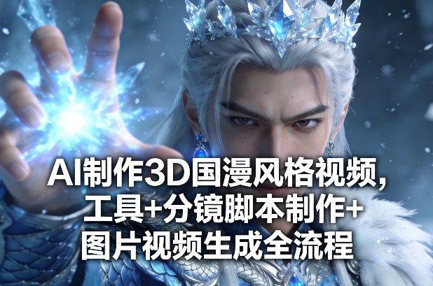 AI制作3D国漫风格视频，工具+分镜脚本制作+图片视频生成全流程瀚萌资源网-网赚网-网赚项目网-虚拟资源网-国学资源网-易学资源网-本站有全网最新网赚项目-易学课程资源-中医课程资源的在线下载网站！瀚萌资源网