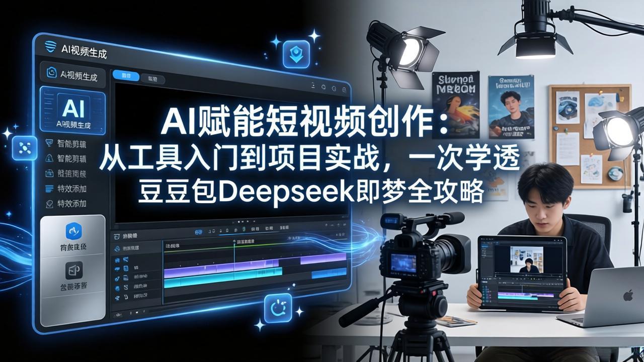 （17762期）AI赋能短视频创作：从工具入门到项目实战，一次学透豆包Deepseek即梦全攻略瀚萌资源网-网赚网-网赚项目网-虚拟资源网-国学资源网-易学资源网-本站有全网最新网赚项目-易学课程资源-中医课程资源的在线下载网站！瀚萌资源网