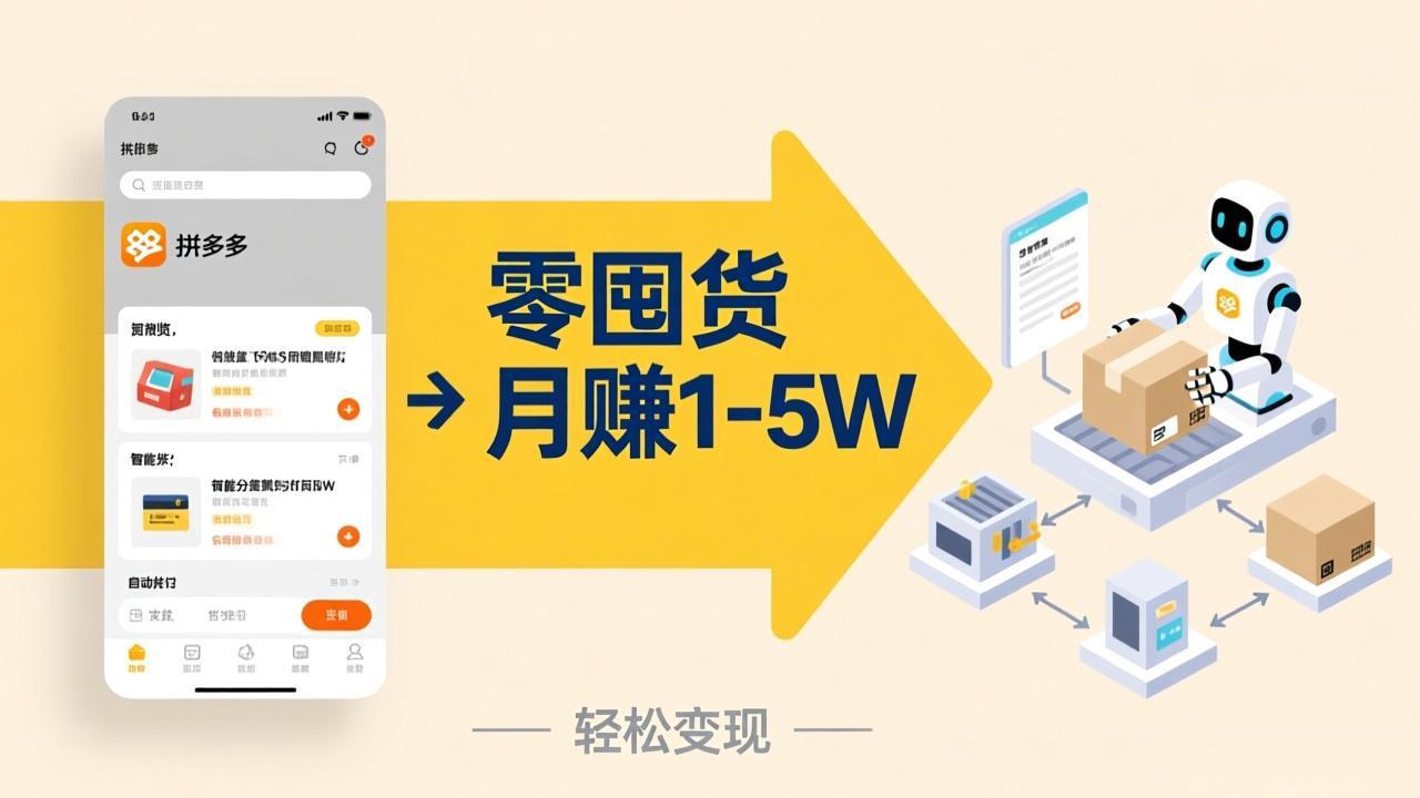 （17490期）不用囤货不用跑单！拼多多虚拟玩法，机器人管理发货和客服，帮你月赚 1-5W瀚萌资源网-网赚网-网赚项目网-虚拟资源网-国学资源网-易学资源网-本站有全网最新网赚项目-易学课程资源-中医课程资源的在线下载网站！瀚萌资源网