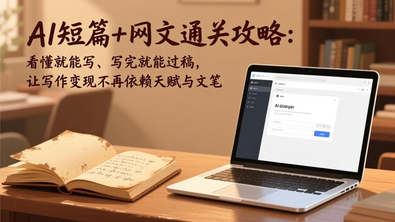 （17515期）AI短篇+网文通关攻略：看懂就能写、写完就能过稿，让写作变现不再依赖天赋与文笔瀚萌资源网-网赚网-网赚项目网-虚拟资源网-国学资源网-易学资源网-本站有全网最新网赚项目-易学课程资源-中医课程资源的在线下载网站！瀚萌资源网