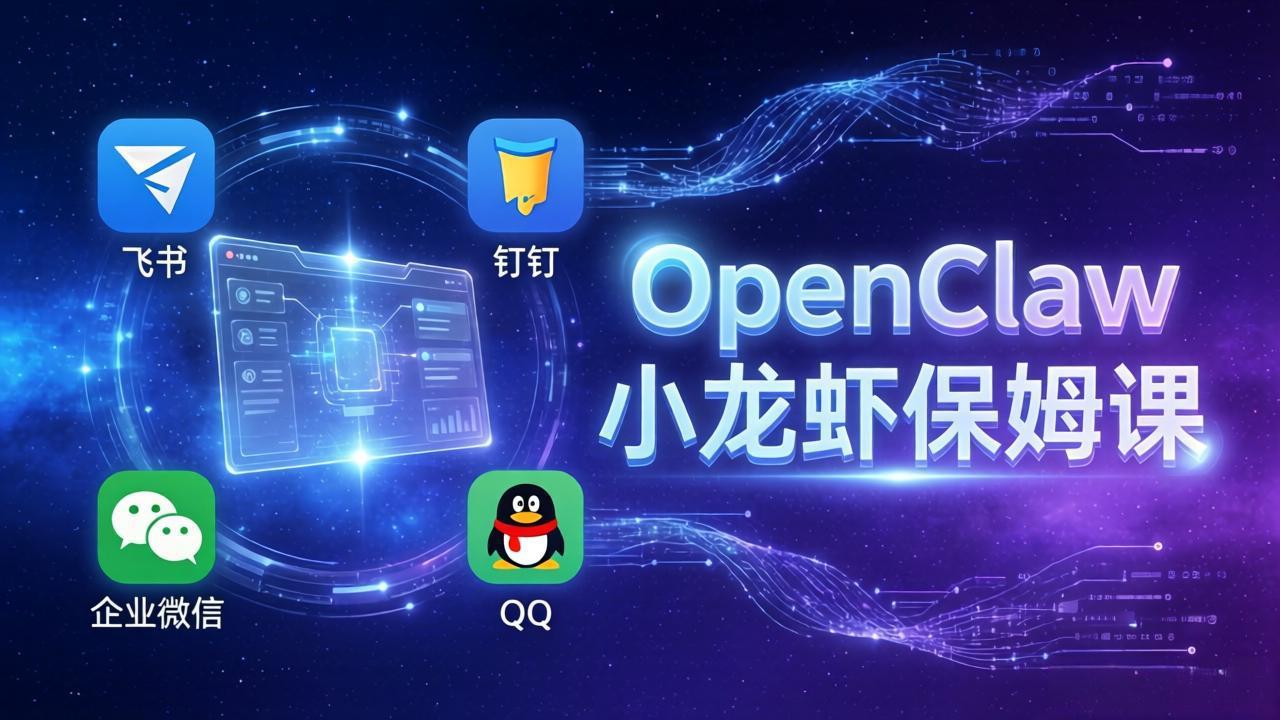 （17614期）OpenClaw小龙虾保姆课： Windows/macOS/Linux/Docker全系统安装，飞书+钉钉+企业微信+QQ 全接入瀚萌资源网-网赚网-网赚项目网-虚拟资源网-国学资源网-易学资源网-本站有全网最新网赚项目-易学课程资源-中医课程资源的在线下载网站！瀚萌资源网