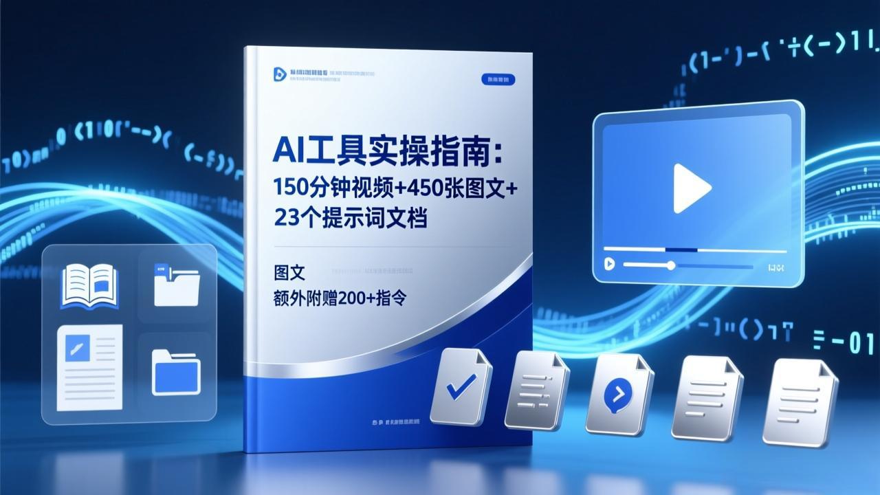 （17504期）AI工具实操指南：150分钟视频+450张图文+23个提示词文档，额外附赠200+指令瀚萌资源网-网赚网-网赚项目网-虚拟资源网-国学资源网-易学资源网-本站有全网最新网赚项目-易学课程资源-中医课程资源的在线下载网站！瀚萌资源网