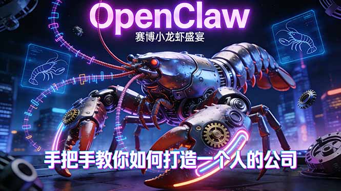 （17684期）OpenClaw，小龙虾-从产品到爆款的成长之路，手把手教你如何打造一个人的公司瀚萌资源网-网赚网-网赚项目网-虚拟资源网-国学资源网-易学资源网-本站有全网最新网赚项目-易学课程资源-中医课程资源的在线下载网站！瀚萌资源网