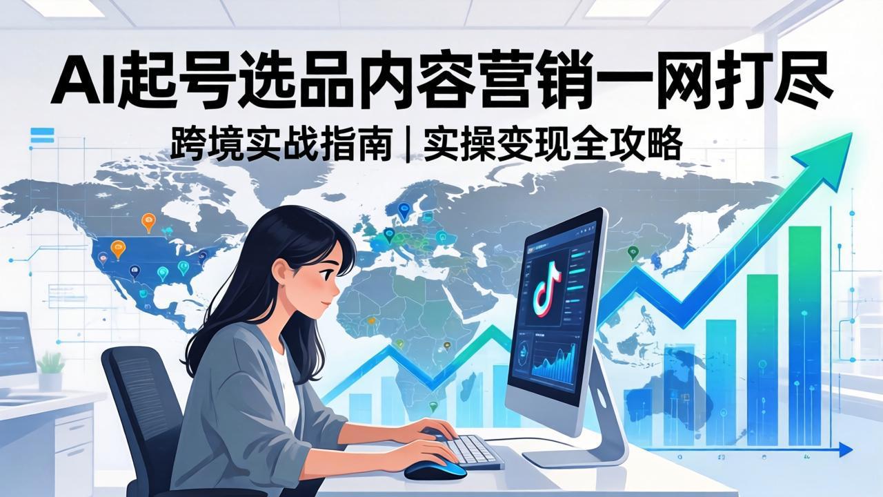 （17824期）2026 TikTok 跨境AI实操：从零基础到变现全流程，AI起号选品内容营销一网打尽瀚萌资源网-网赚网-网赚项目网-虚拟资源网-国学资源网-易学资源网-本站有全网最新网赚项目-易学课程资源-中医课程资源的在线下载网站！瀚萌资源网