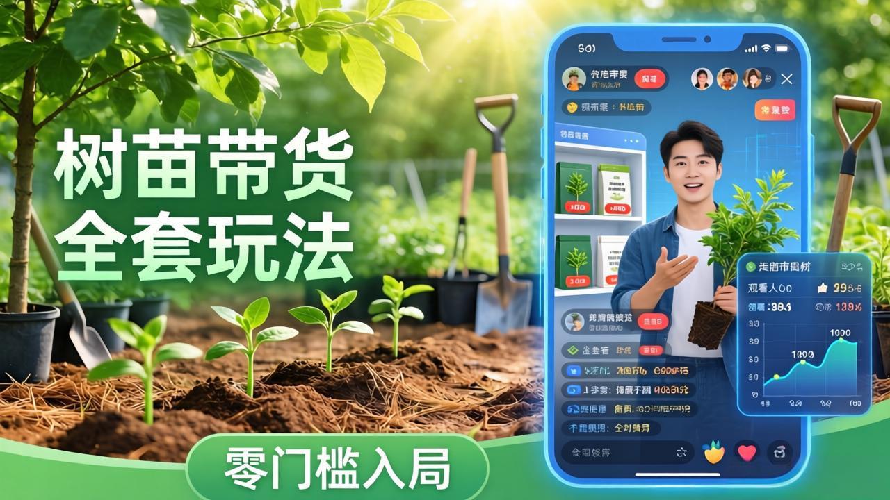 （17729期）视频号AI树苗带货全套玩法：零门槛入局，掌握豆包、千问等AI工具制作树苗视频的全套流程瀚萌资源网-网赚网-网赚项目网-虚拟资源网-国学资源网-易学资源网-本站有全网最新网赚项目-易学课程资源-中医课程资源的在线下载网站！瀚萌资源网