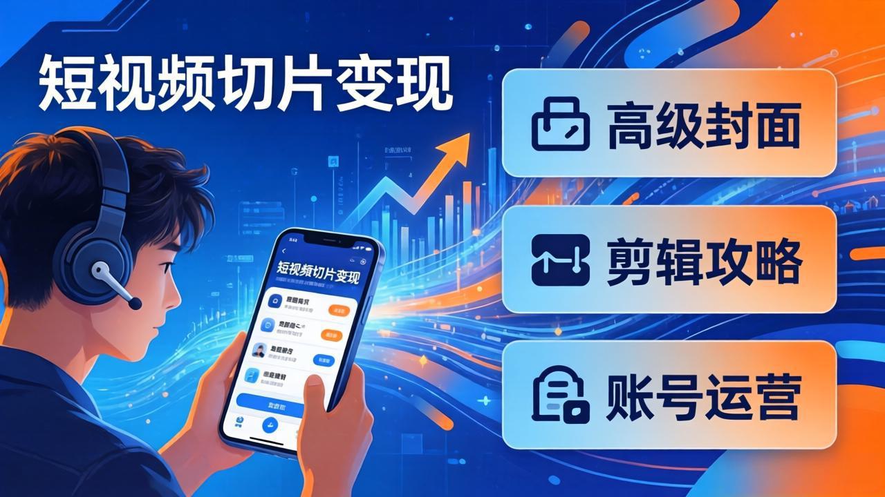 （17758期）短视频切片变现速成班2.0：高级封面+剪辑攻略+账号运营，0基础小白快速入局副业瀚萌资源网-网赚网-网赚项目网-虚拟资源网-国学资源网-易学资源网-本站有全网最新网赚项目-易学课程资源-中医课程资源的在线下载网站！瀚萌资源网