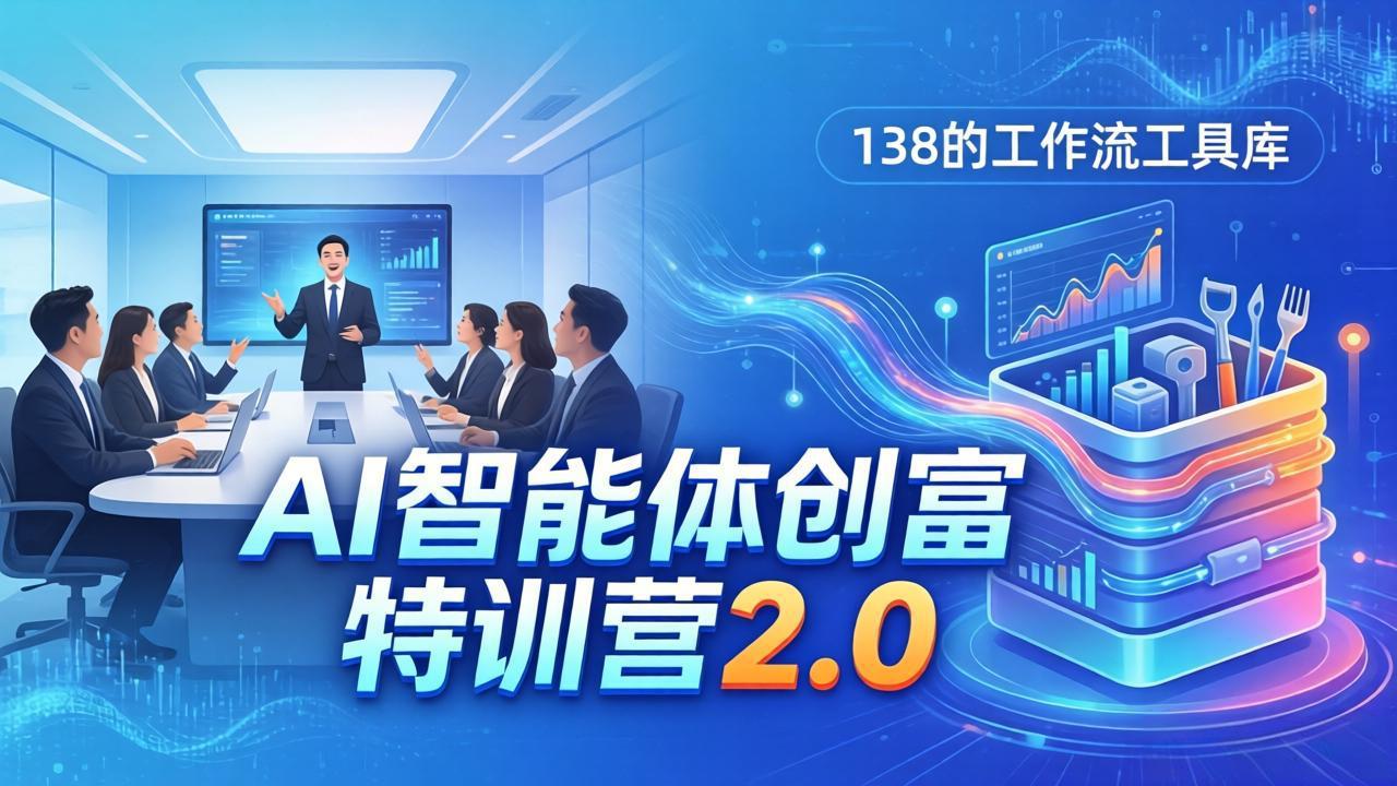 （17833期）AI智能体创富训练营2.0：3天闭门直播+视频课+工具库，从0到1搭建智能体附138个工作流瀚萌资源网-网赚网-网赚项目网-虚拟资源网-国学资源网-易学资源网-本站有全网最新网赚项目-易学课程资源-中医课程资源的在线下载网站！瀚萌资源网