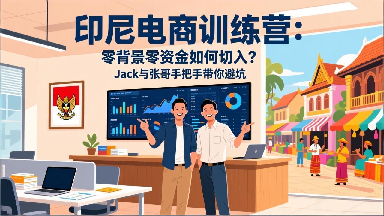 （17533期）印尼电商训练营：零背景零资金如何切入？Jack与张哥手把手带你避坑瀚萌资源网-网赚网-网赚项目网-虚拟资源网-国学资源网-易学资源网-本站有全网最新网赚项目-易学课程资源-中医课程资源的在线下载网站！瀚萌资源网