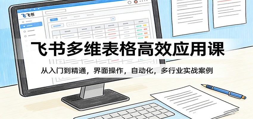 飞书多维表格高效应用课：从入门到精通，界面操作，自动化，多行业实战案例瀚萌资源网-网赚网-网赚项目网-虚拟资源网-国学资源网-易学资源网-本站有全网最新网赚项目-易学课程资源-中医课程资源的在线下载网站！瀚萌资源网