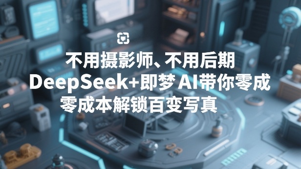 不用摄影师、不用后期，DeepSeek+即梦AI带你零成本解锁百变写真！瀚萌资源网-网赚网-网赚项目网-虚拟资源网-国学资源网-易学资源网-本站有全网最新网赚项目-易学课程资源-中医课程资源的在线下载网站！瀚萌资源网