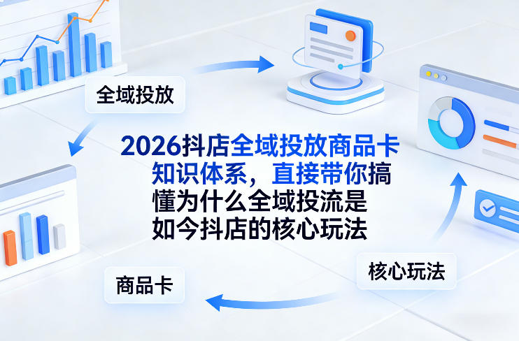 2026抖店全域投放商品卡知识体系，直接带你搞懂为什么全域投流是如今抖店的核心玩法瀚萌资源网-网赚网-网赚项目网-虚拟资源网-国学资源网-易学资源网-本站有全网最新网赚项目-易学课程资源-中医课程资源的在线下载网站！瀚萌资源网
