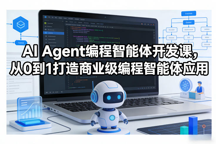 AI Agent编程智能体开发课，从0到1打造商业级编程智能体应用瀚萌资源网-网赚网-网赚项目网-虚拟资源网-国学资源网-易学资源网-本站有全网最新网赚项目-易学课程资源-中医课程资源的在线下载网站！瀚萌资源网