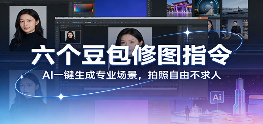 六个豆包修图指令：AI 一键生成专业场景，拍照自由不求人瀚萌资源网-网赚网-网赚项目网-虚拟资源网-国学资源网-易学资源网-本站有全网最新网赚项目-易学课程资源-中医课程资源的在线下载网站！瀚萌资源网