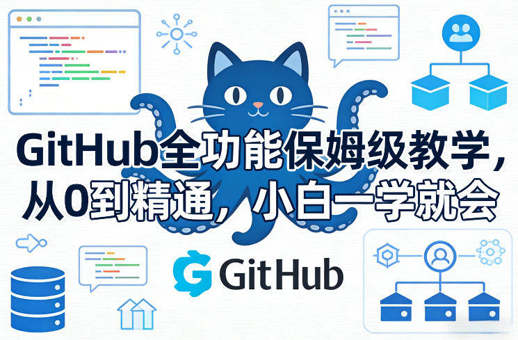 GitHub全功能保姆级教学，从0到精通，小白一学就会瀚萌资源网-网赚网-网赚项目网-虚拟资源网-国学资源网-易学资源网-本站有全网最新网赚项目-易学课程资源-中医课程资源的在线下载网站！瀚萌资源网