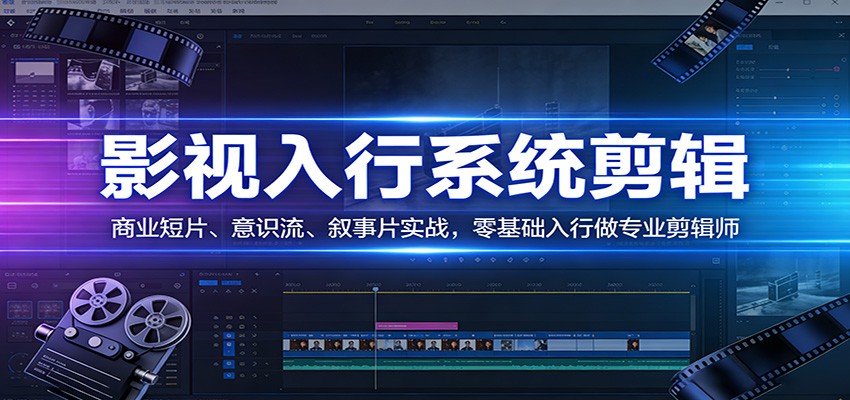 影视系统剪辑，商业短片、意识流、叙事片实战，零基础入行做专业剪辑师瀚萌资源网-网赚网-网赚项目网-虚拟资源网-国学资源网-易学资源网-本站有全网最新网赚项目-易学课程资源-中医课程资源的在线下载网站！瀚萌资源网