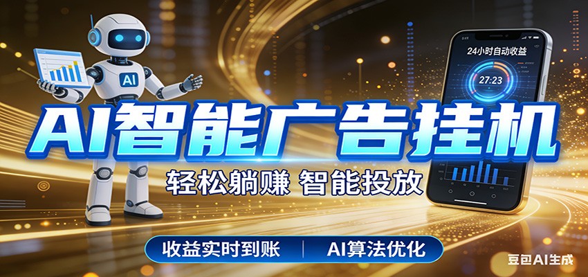 智能广告挂机新时代，利用碎片化时间实现稳定被动收益，AI帮你持续盈利瀚萌资源网-网赚网-网赚项目网-虚拟资源网-国学资源网-易学资源网-本站有全网最新网赚项目-易学课程资源-中医课程资源的在线下载网站！瀚萌资源网