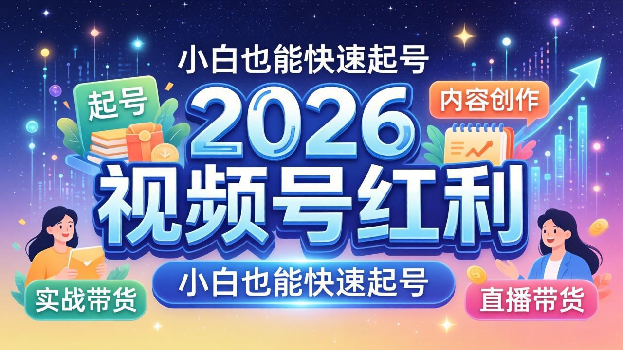 （18222期）2026视频号红利实战营，大佬亲授起号、内容、直播、IP、投流、私域、矩阵全套落地打法瀚萌资源网-网赚网-网赚项目网-虚拟资源网-国学资源网-易学资源网-本站有全网最新网赚项目-易学课程资源-中医课程资源的在线下载网站！瀚萌资源网