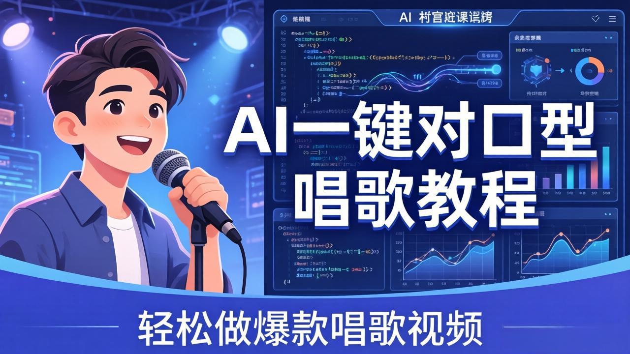 （18118期） AI一键对口型唱歌教程：零基础也能学，素材准备+模型训练+音色转换，轻松做爆款唱歌视频瀚萌资源网-网赚网-网赚项目网-虚拟资源网-国学资源网-易学资源网-本站有全网最新网赚项目-易学课程资源-中医课程资源的在线下载网站！瀚萌资源网