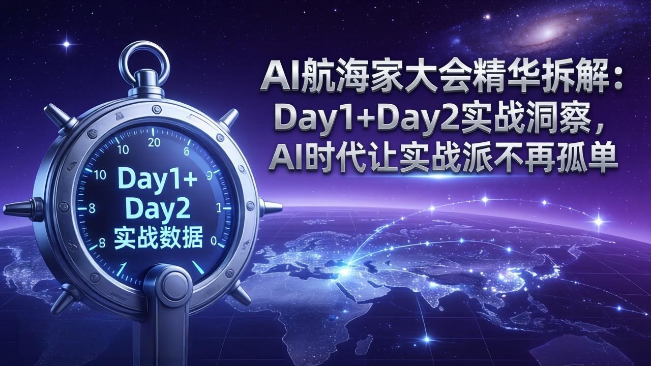 （17867期）AI航海家大会精华拆解：Day1+Day2实战洞察，AI时代让实战派不再孤单瀚萌资源网-网赚网-网赚项目网-虚拟资源网-国学资源网-易学资源网-本站有全网最新网赚项目-易学课程资源-中医课程资源的在线下载网站！瀚萌资源网