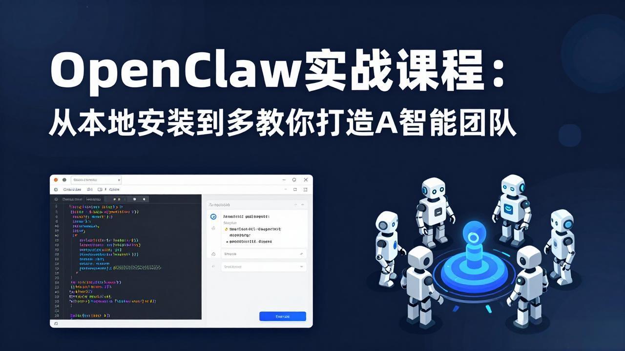 （17883期）OpenClaw实战课程：从本地安装到多Agent协同，手把手教你打造AI智能团队瀚萌资源网-网赚网-网赚项目网-虚拟资源网-国学资源网-易学资源网-本站有全网最新网赚项目-易学课程资源-中医课程资源的在线下载网站！瀚萌资源网