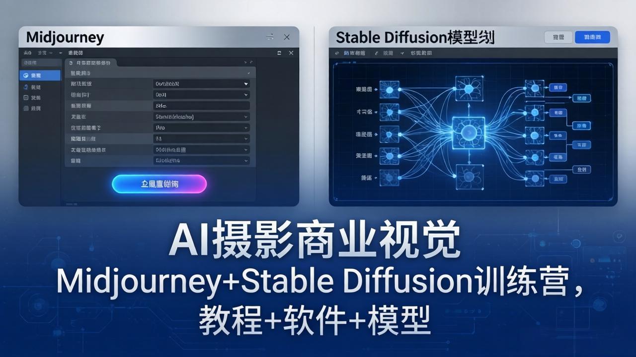 （18271期）AI摄影商业视觉Midjourney+Stable Diffusion训练营，教程+软件+模型瀚萌资源网-网赚网-网赚项目网-虚拟资源网-国学资源网-易学资源网-本站有全网最新网赚项目-易学课程资源-中医课程资源的在线下载网站！瀚萌资源网