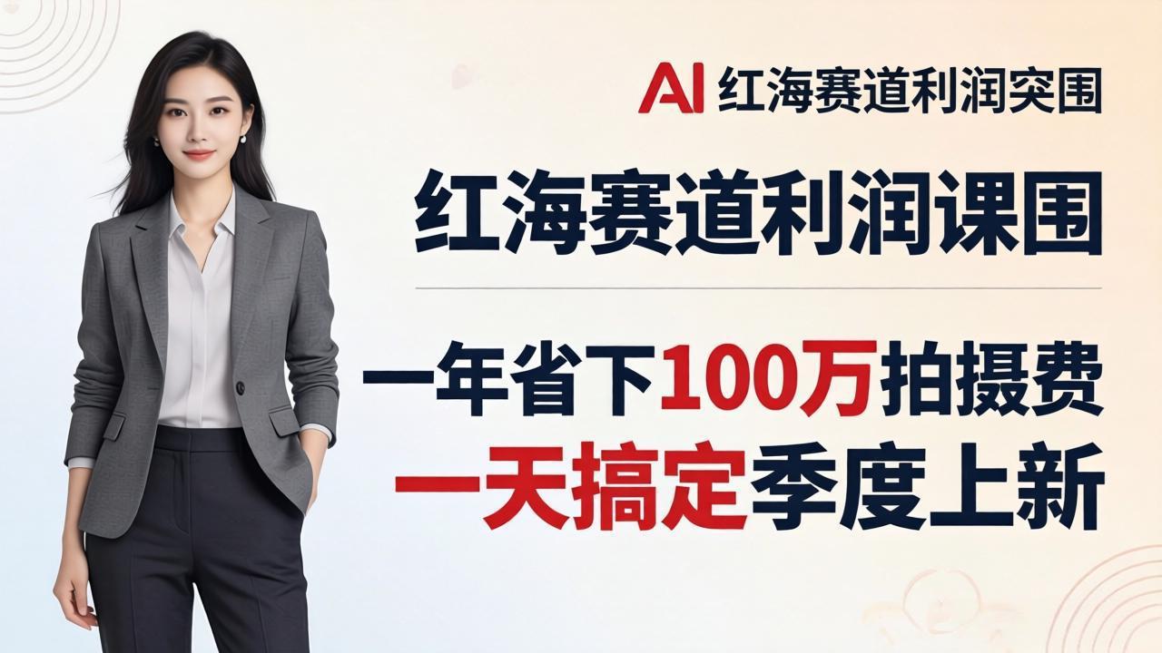 （17884期）服装老板AI模特图课：一年省下100万拍摄费，一天搞定季度上新，红海赛道利润突围瀚萌资源网-网赚网-网赚项目网-虚拟资源网-国学资源网-易学资源网-本站有全网最新网赚项目-易学课程资源-中医课程资源的在线下载网站！瀚萌资源网