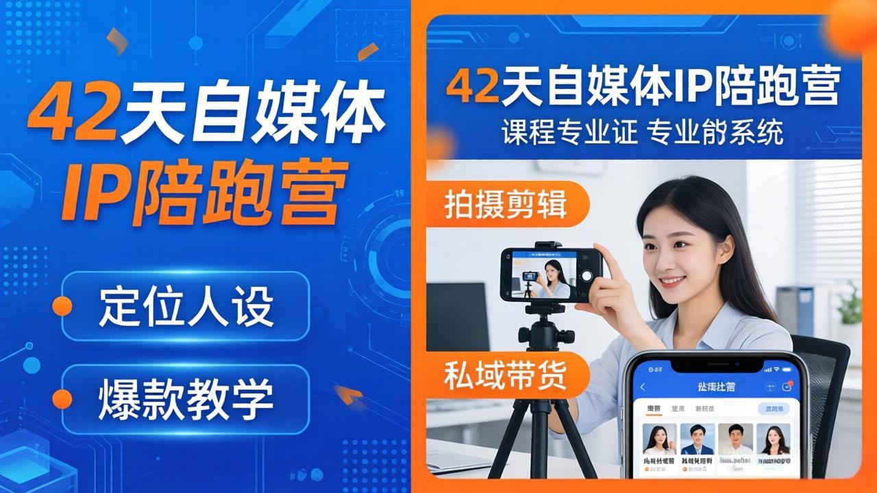 （18109期）42天自媒体IP陪跑营-26年4月19更新：定位人设爆款全教学，拍摄剪辑私域带货一站式落地瀚萌资源网-网赚网-网赚项目网-虚拟资源网-国学资源网-易学资源网-本站有全网最新网赚项目-易学课程资源-中医课程资源的在线下载网站！瀚萌资源网