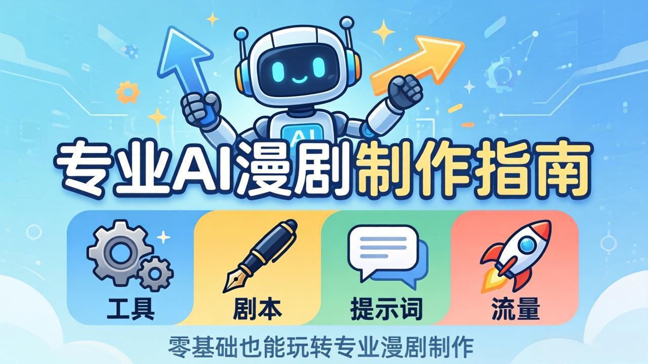 （18190期）专业AI漫剧制作指南：工具+剧本+提示词+流量全流程，零基础也能玩转专业漫剧制作瀚萌资源网-网赚网-网赚项目网-虚拟资源网-国学资源网-易学资源网-本站有全网最新网赚项目-易学课程资源-中医课程资源的在线下载网站！瀚萌资源网