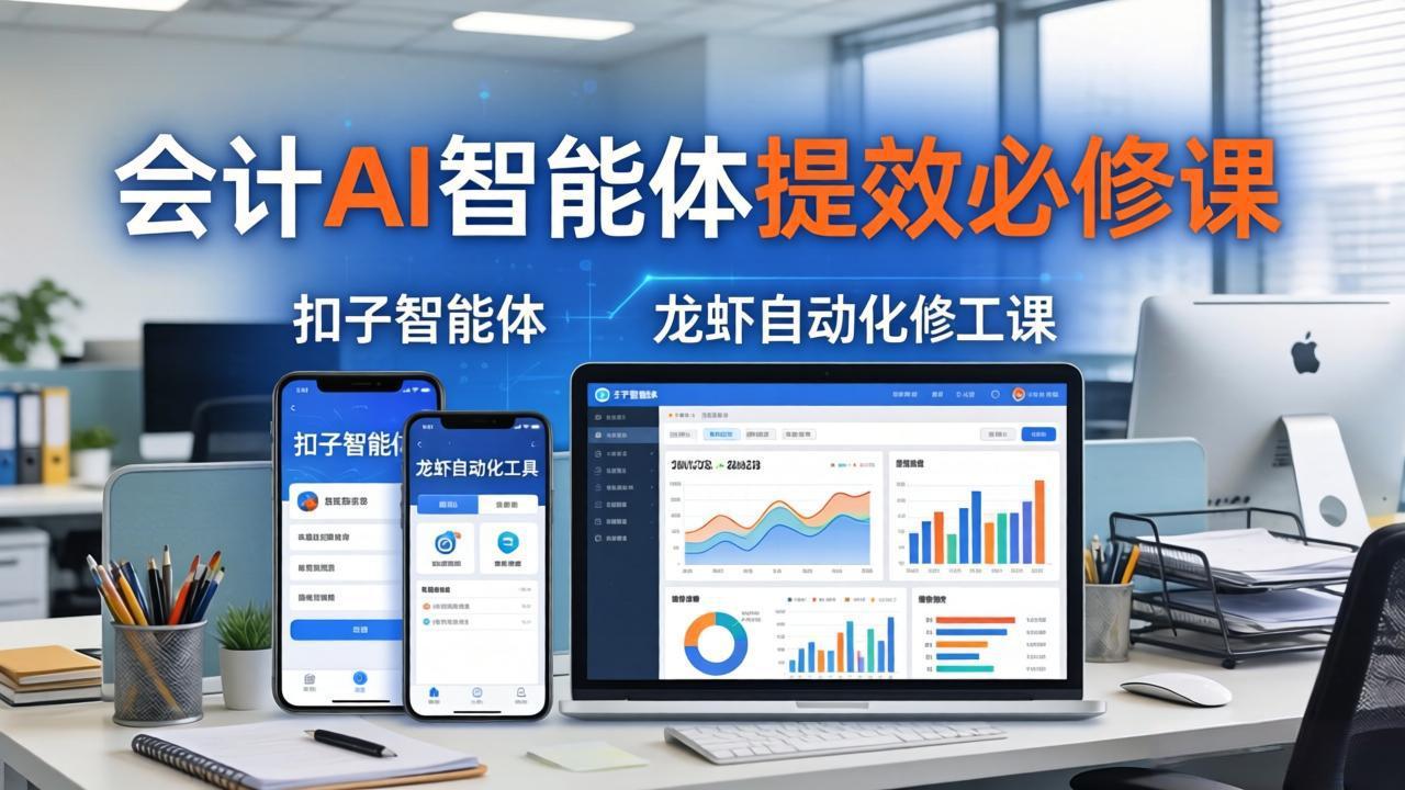 （18151期）财务会计AI智能体提效必修课：扣子智能体+龙虾自动化+报表分析，一站式提升财务工作效率瀚萌资源网-网赚网-网赚项目网-虚拟资源网-国学资源网-易学资源网-本站有全网最新网赚项目-易学课程资源-中医课程资源的在线下载网站！瀚萌资源网