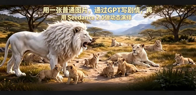 用一张普通图片，通过GPT写剧情，再用Seedance 2.0做动态演绎，居然能生成迪士尼风格搞笑动画瀚萌资源网-网赚网-网赚项目网-虚拟资源网-国学资源网-易学资源网-本站有全网最新网赚项目-易学课程资源-中医课程资源的在线下载网站！瀚萌资源网