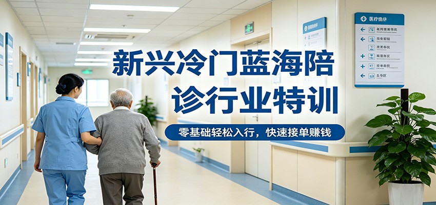 新兴冷门蓝海陪诊行业特训，零基础轻松入行，快速接单赚钱瀚萌资源网-网赚网-网赚项目网-虚拟资源网-国学资源网-易学资源网-本站有全网最新网赚项目-易学课程资源-中医课程资源的在线下载网站！瀚萌资源网