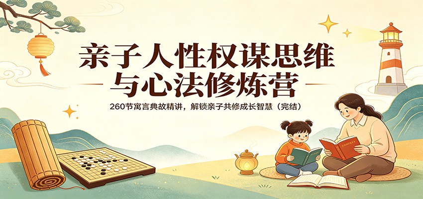 亲子人性权谋思维与心法修炼营：260节寓言典故精讲，解锁亲子共修成长智慧（完结）瀚萌资源网-网赚网-网赚项目网-虚拟资源网-国学资源网-易学资源网-本站有全网最新网赚项目-易学课程资源-中医课程资源的在线下载网站！瀚萌资源网