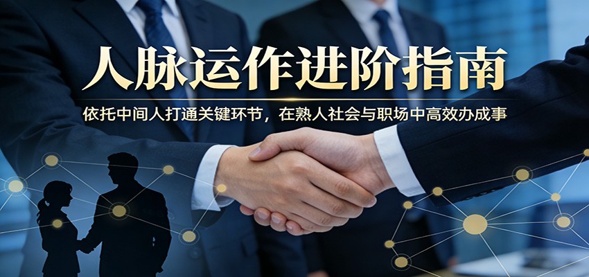 付费文章：人脉运作进阶指南，依托中间人打通关键环节，在熟人社会与职场中高效办成事瀚萌资源网-网赚网-网赚项目网-虚拟资源网-国学资源网-易学资源网-本站有全网最新网赚项目-易学课程资源-中医课程资源的在线下载网站！瀚萌资源网